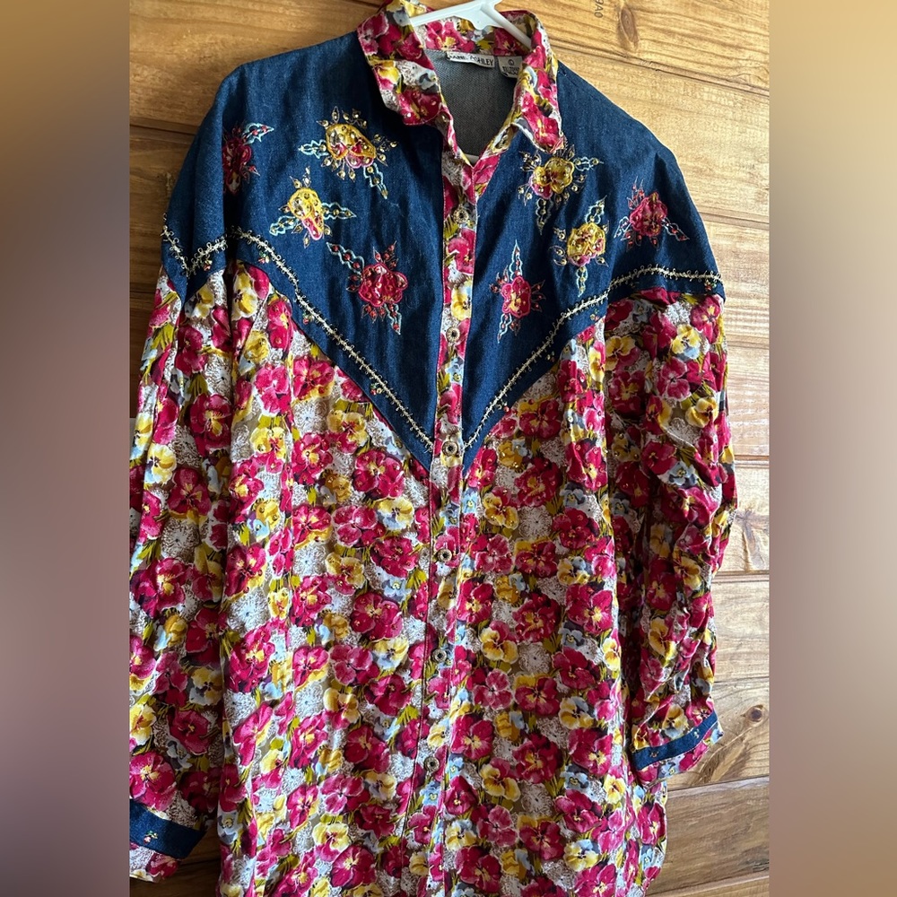 Vintage Jane Ashley Denim Shacket